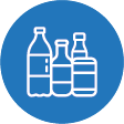 Bebidas y productos refrigerados azul